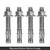 Hammond Manufacturing CBDK4 Bolt Down Kit