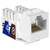 Quest NKJ-6508 Cat6 White 8P8C Slim-Style 90 Degree Keystone Jack