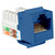 Quest NKJ-6202 Cat6A Blue 8P8C Slim-Style 80 Degree Keystone Jack