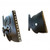 Hammond Manufacturing HLP4UR 4U Round Hole Punched Rotating Mounting Rails