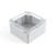 Hammond Manufacturing 1554L2GYCL RAL7035 grey polycarb plastic watertight enclosure, clear lid