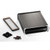 Hammond Manufacturing 1457L1201EBK black EMI/RFI shielded extruded aluminum enclosure 4.73x4.09x1.26
