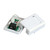 Quest NSB-6130 2-Port White Cat6 RJ45 Surface Mount Box