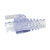 Simply45 S45-B001 Unshielded Pass Through & Standard RJ45 Integrated Strain Reliefs, 100 Pack