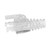 Simply45 S45-B002 Unshielded Pass Through & Standard RJ45 Integrated Strain Reliefs, 100 Pack