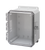 Integra P10086C 10" x 8" x 6" High Impact Polycarbonate Hinged Enclosure