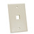 Quest NFP-1019 Single Gang Almond 1-Port Keystone Wall Plate