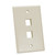 Quest NFP-1029 Single Gang Almond 2-Port Keystone Wall Plate