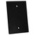 Quest NFP-5001 Single Gang Black Blank Oversized Keystone Wall Plate