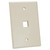 Quest NFP-5019 Single Gang Almond 1-Port Oversized Keystone Wall Plate