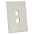 Quest NFP-5022 Single Gang Light Almond 2-Port Oversized Keystone Wall Plate