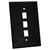 Quest NFP-5031 Single Gang Black 3-Port Oversized Keystone Wall Plate