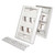 Quest NFP-3048 4-Port Angled Keystone Wall Plate