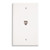 Quest NTP-2402 White Single RJ11 Wall Plate