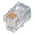 Quest NMP-9000 Cat3 RJ9 Flat Stranded 15U Gold Modular Plugs, 100 Pack