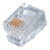 Quest NMP-4225 Cat3 RJ11 Round Solid/Stranded 50U Gold Modular Plugs, 100 Pack