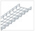 Quest CT1012-03 10Ft Wire Mesh Cable Tray, 12"W X 2"H