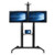 Tripp-Lite DMCSD3545M Dual Screen Mobile TV Floor Stand Cart
