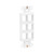 Tripp-Lite N042D-006V-WH Decora Vertical 6-Port Center Plate Insert