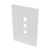 Tripp-Lite N080-103 Single-Gang 3-Port Wall Plate Keystone Cat5/6 USB HDMI Dport RCA