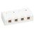 Tripp-Lite N082-004-WH Surface-Mount Box for Keystone Jack 4-Port Wall Celling White