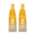 Tripp-Lite N201-06N-YW Cat6 GbE Snagless Molded Patch Cable UTP Yellow RJ45 M/M 6in 6"