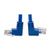 Tripp-Lite N204-001-BL-UD Cat6 Patch Cable Up-Angled / Down Angled UTP Molded M/M Blue 1Ft