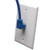 Tripp-Lite N204-010-BL-UP 10Ft Cat6 Gigabit Up Angle to Straight Patch Cable Blue 10'