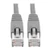 Tripp-Lite N262-008-GY Cat6a Ethernet Cable 10G STP Snagless Shielded PoE M/M Gray 8Ft