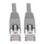 Tripp-Lite N262-025-GY Cat6a Ethernet Cable 10G STP Snagless Shielded PoE M/M Gray 25Ft