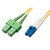 Tripp-Lite N366-01M-AP Tripp Lite 1M Duplex Singlemode Fiber 8.3/125 Patch Cable LC to SC/APC 3Ft