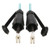 Tripp-Lite N820-01M-IND Duplex MMF Fiber Patch Cable Industrial 50/125 OM3 LC/LC Aqua 1M