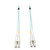 Tripp-Lite N820-04M 4M 10Gb Duplex Multimode 50/125 OM3 Fiber Cable LC/LC Aqua 13Ft