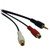 Tripp-Lite P315-06N 6" Audio Y Splitter Adapter Cable