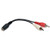 Tripp-Lite P316-06N 6" 3.5mm Mini Stereo to Two RCA Audio Y Splitter Adapter