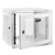 Tripp-Lite SRW9UDPW 9U Switch Depth Deep White Wallmount Rack Enclosure Cabinet