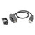Tripp-Lite U024-001-KPA-BK 1Ft USB Keystone Panel Mount Extension Coupler Cable