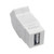 Tripp-Lite U060-000-KPA-WH USB 2.0 Keystone Jack White Panel Mount Coupler