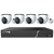 Speco ZIPL4D1 4 CH H.265 NVR w/ 4 H.265 IP Turrets 2.8mm lens