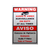 LTS LTSIGNA 11" x 18" Warning Sign