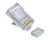 Platinum Tools 106188J RJ45 (8P8C), Cat6 2 pc. Round-Solid 3-Prong, w/Liner, Jar of 100