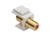 Platinum Tools 780WH-50 Keystone Jack, F 3GHz, White, 50 Pack