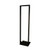 Quest FR1907-45-02L 7Ft 2-Post 19" 45U Black Open Frame Lte Steel Floor Rack