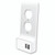 Quest EPD-3028 White USB Wall Plate Charger