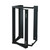 Quest SR1935-20-02 20U Black 3Ft Swing-Out Open Frame Wall Rack