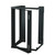 Quest SR1935-20-02D 20U Black 3Ft Swing-Out Open Frame Wall Rack