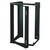 Quest SR1943-25-02D 25U Black 4Ft Swing-Out Open Frame Wall Rack