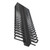 Quest VC-06-050 6Ft Vertical Cable Manager, 4" Rings, 50 Cables Per Side, Black