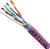 Vertical Cable 057-472/S/PR CAT5E F/UTP (Shielded), 8-Conductor, 24AWG, Solid Bare Copper, PVC Jacket, Purple, 1000ft Pull Box