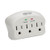 Tripp-Lite SK3-0 Protect It! 3-Outlet Surge Protector, Direct Plug-In, 660 Joules, 2 Diagnostic LEDs